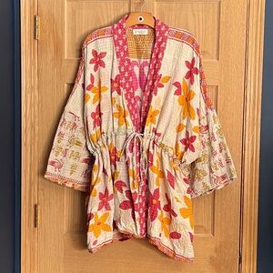 Kantha Bae Rasgulla Sari Serenity Duster Women’s One Size
